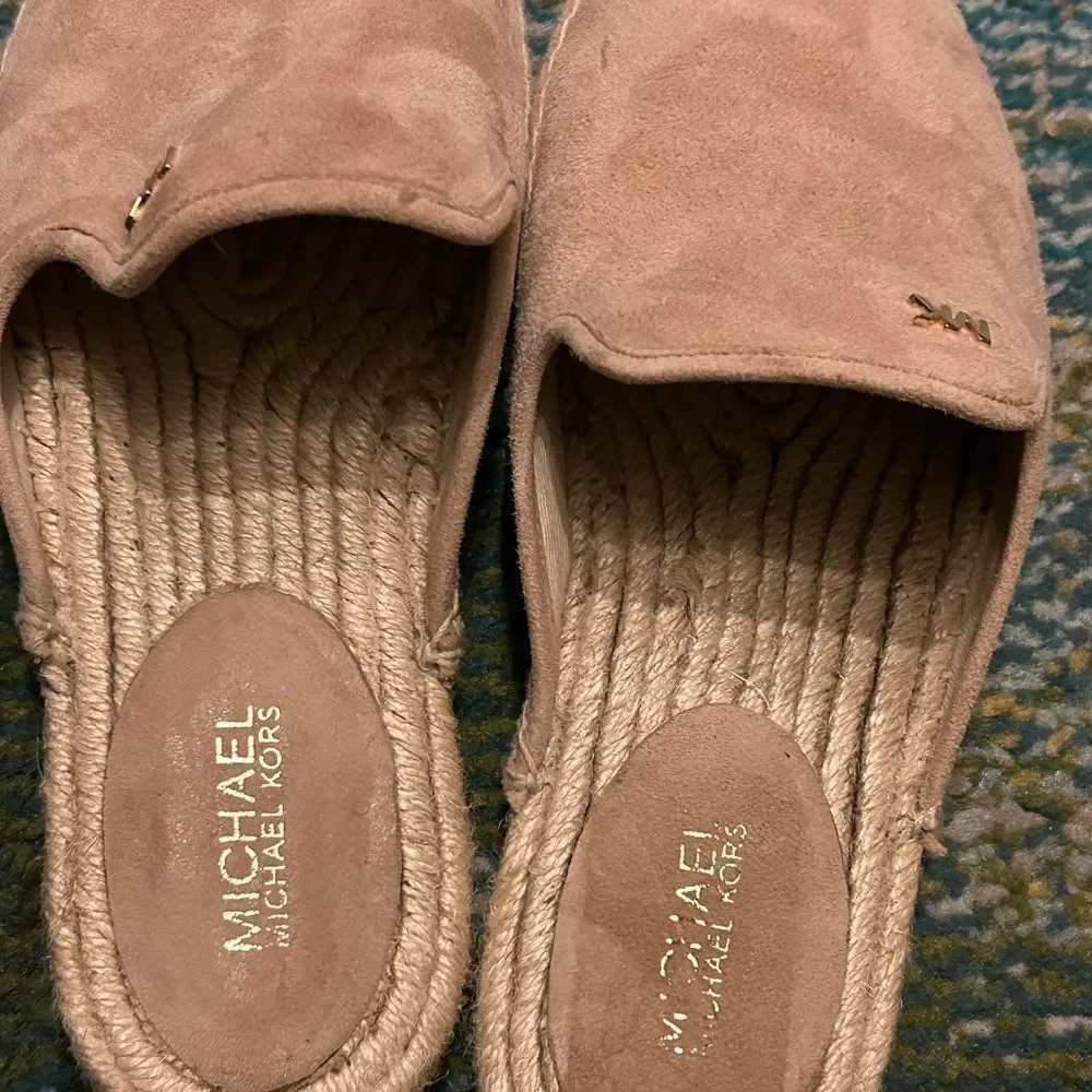 Michael Kors Hasting Tan Espadrilles Size 6.5